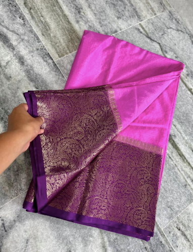 Semi-Banarasi double dupion semi silk saree code-008