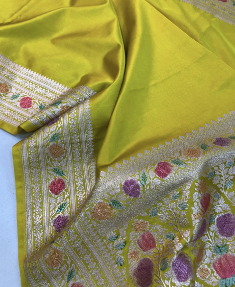 Banarasi Handloom Mashru Saree code-012