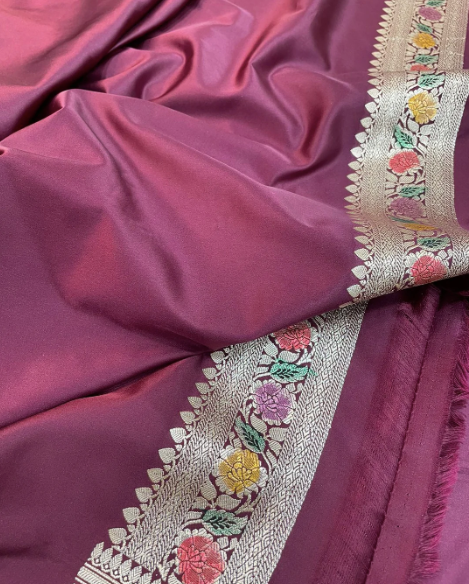 Banarasi Handloom Mashru Saree code-014