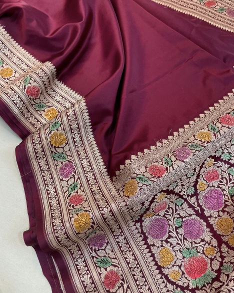 Banarasi Handloom Mashru Saree code-014