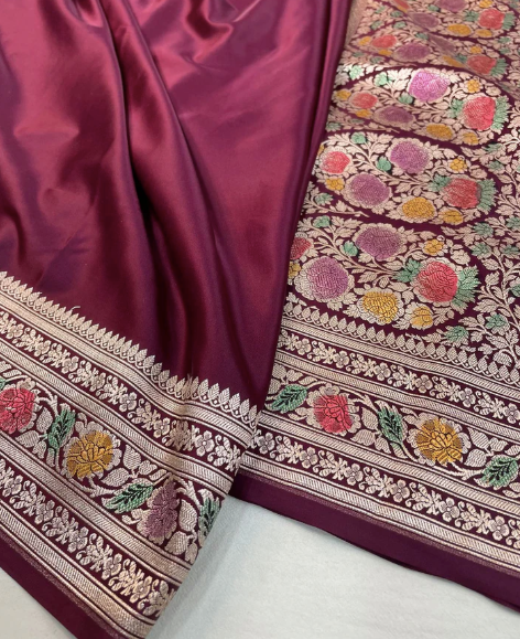 Banarasi Handloom Mashru Saree code-014