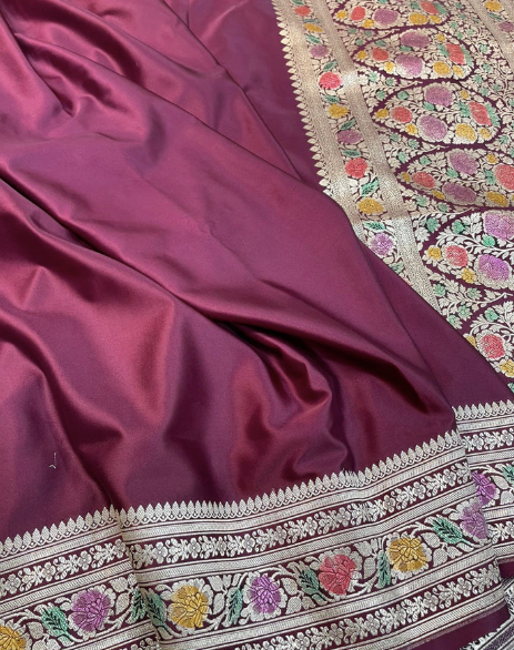 Banarasi Handloom Mashru Saree code-014
