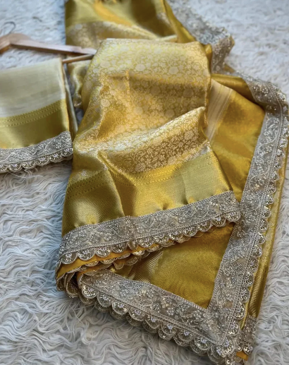 Semi-Banarasi Handloom Kanchipuram Silk Saree code-002