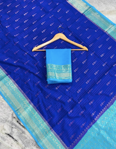 Semi-Banarasi Chinia Silk Saree code-004