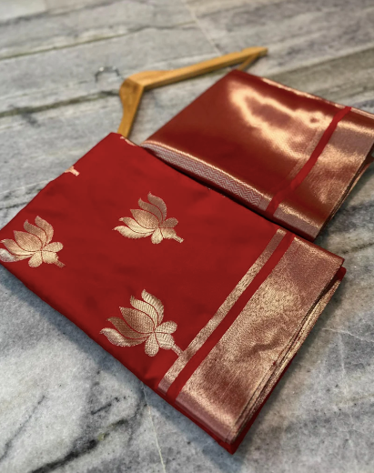 Semi-Banarasi Mashru Silk Saree code-005