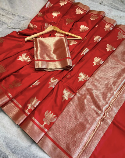 Semi-Banarasi Mashru Silk Saree code-005