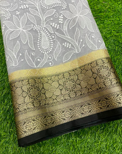 Banarasi Soft Silk Semi-Organza Saree code-006