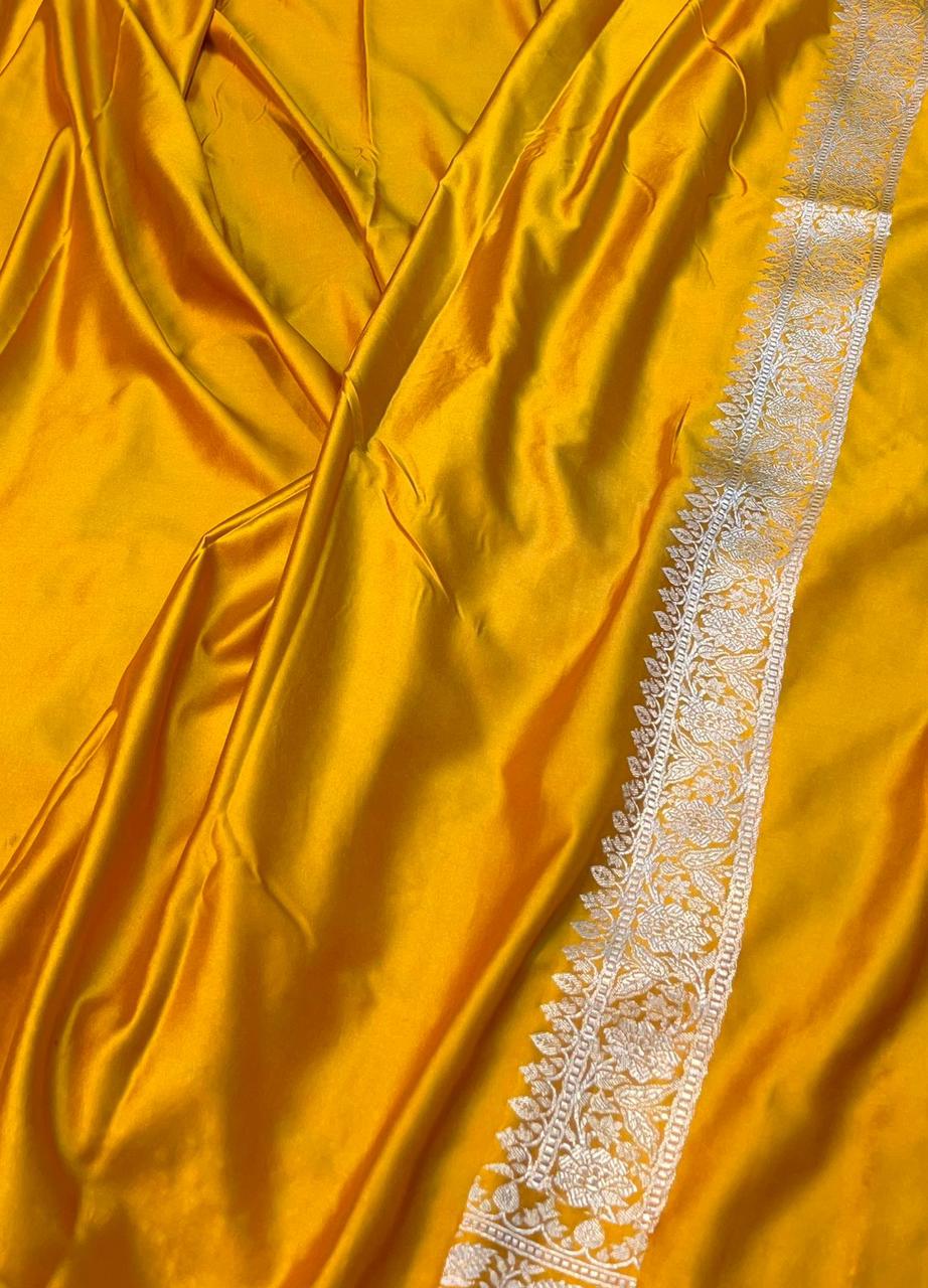 Pure Banarasi Mashru saree code-013