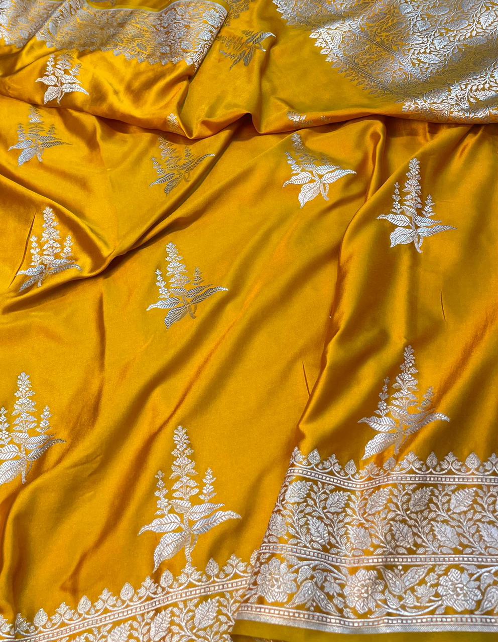 Pure Banarasi Mashru saree code-013
