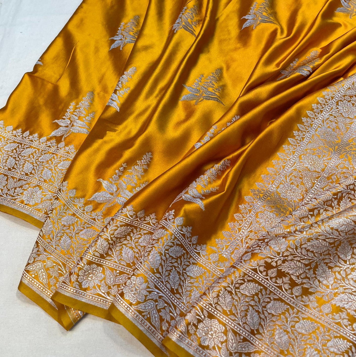 Pure Banarasi Mashru saree code-013