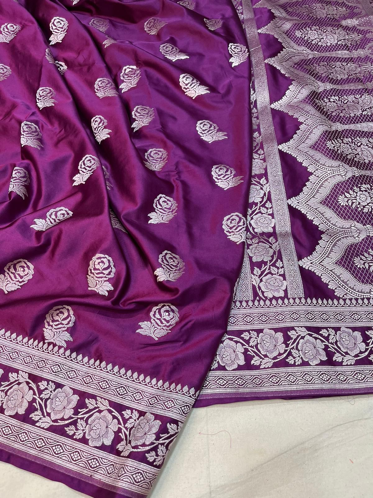 Banarasi Handloom Mashru Saree code-005