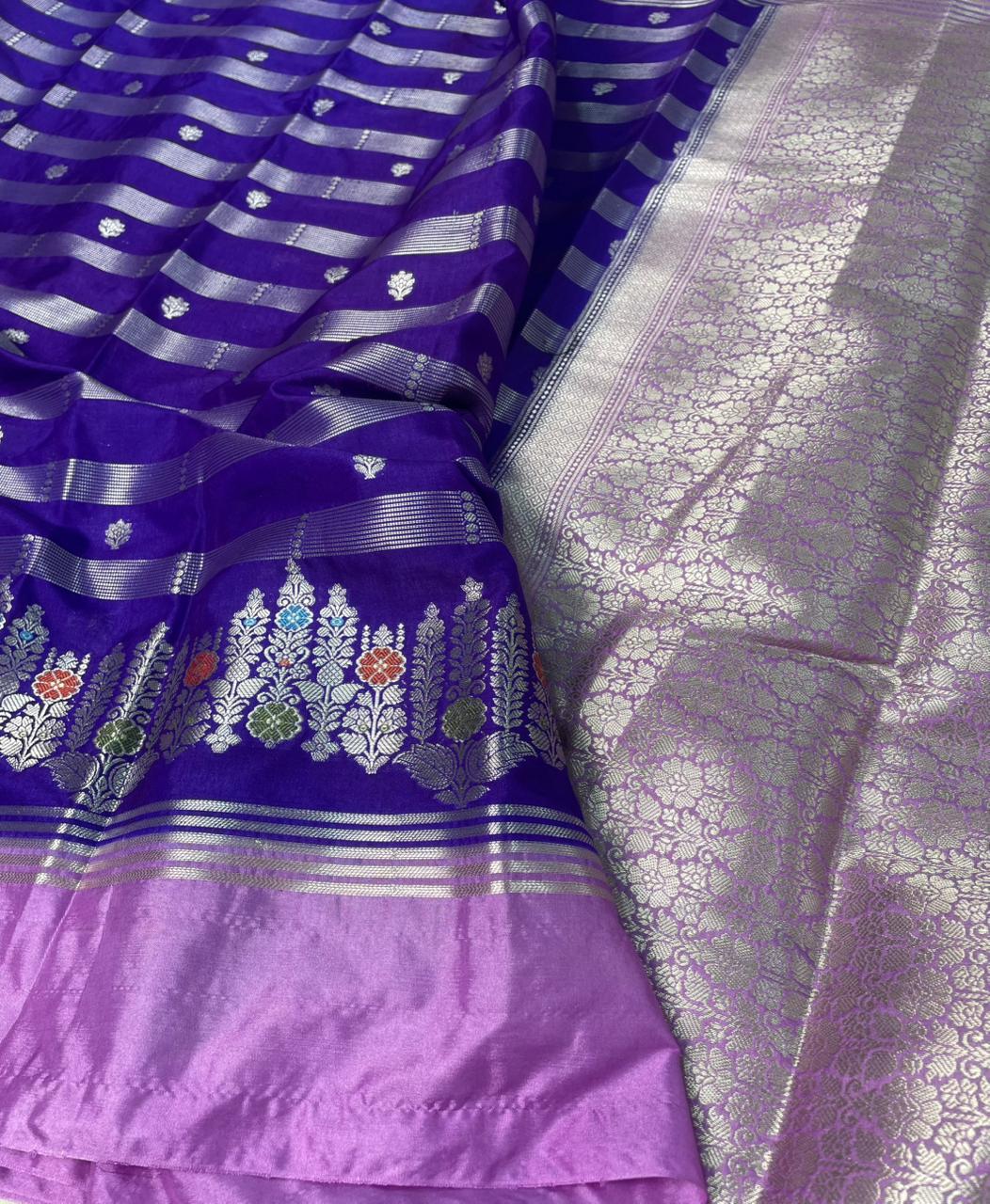 Banarasi Raw mango Semi Silk Saree code-016