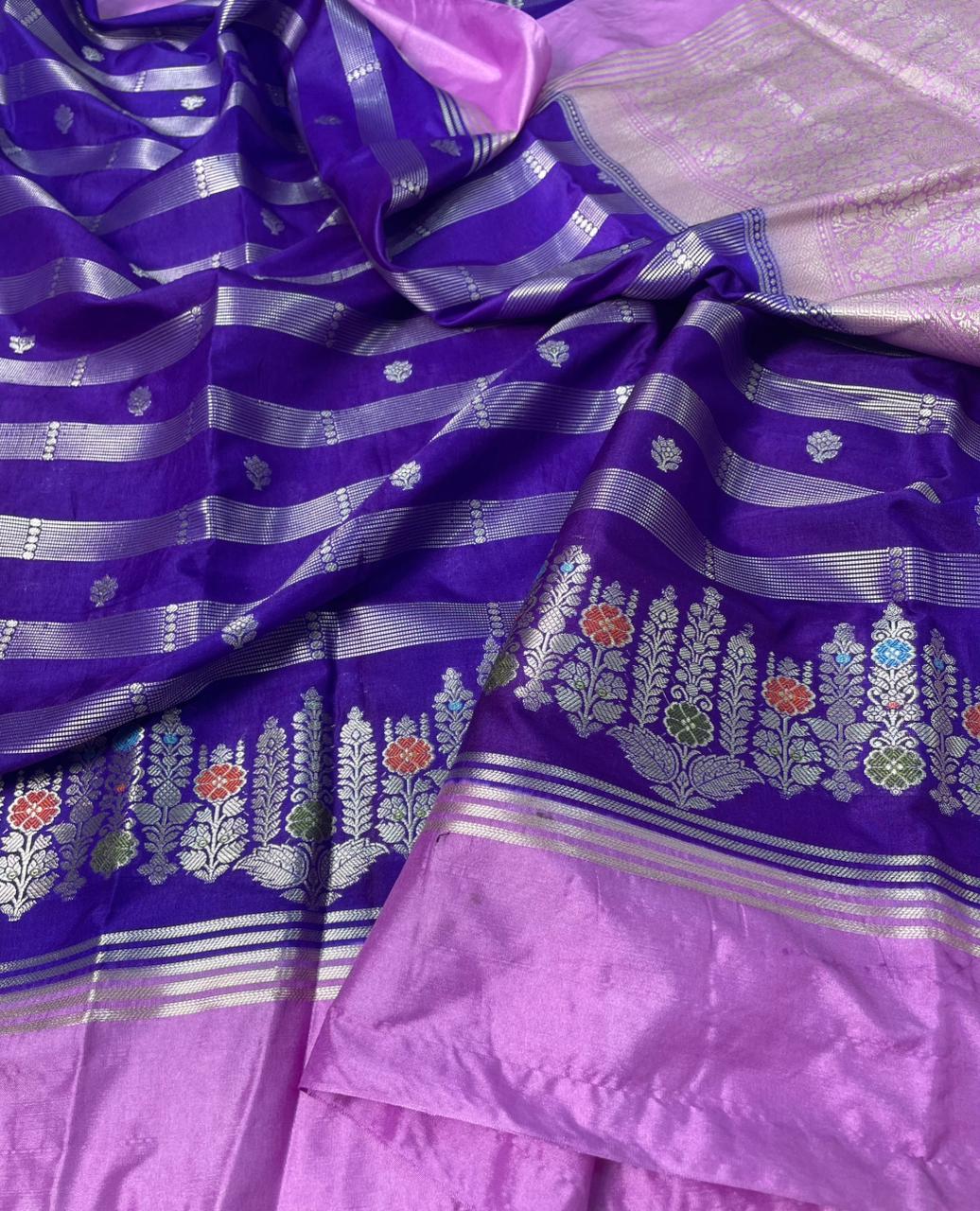 Banarasi Raw mango Semi Silk Saree code-016