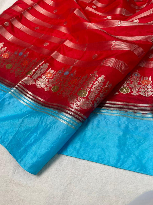 Banarasi Raw mango Semi Silk Saree code-014