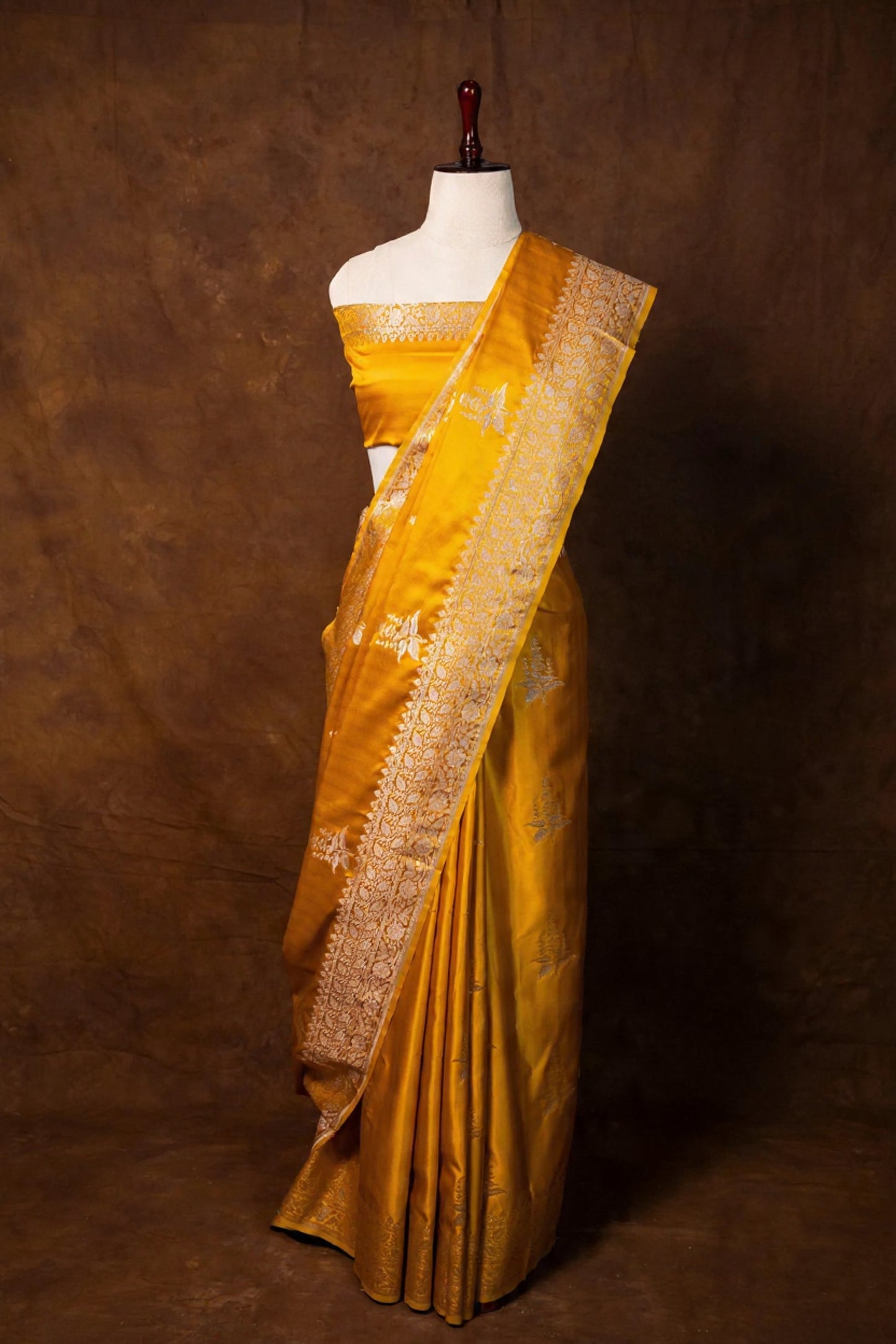 Pure Banarasi Mashru saree code-013